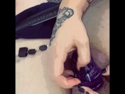 Preview 3 of Giving my slave a ruined orgasm with my feet after locktober