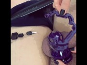 Preview 4 of Giving my slave a ruined orgasm with my feet after locktober