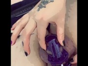 Preview 5 of Giving my slave a ruined orgasm with my feet after locktober