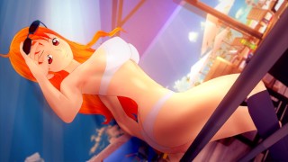 Luffy는 해적 여자 친구와 정액 한 조각 애니메이션 헨타이 SFM 편집을 섹스하기 위해 고무 고무 힘을 사용합니다.