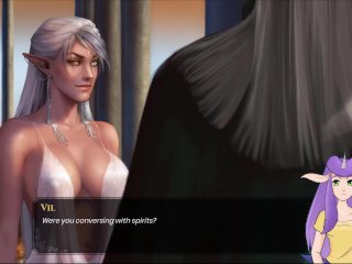 big boobs, hentai vtuber, redhead, hentai game