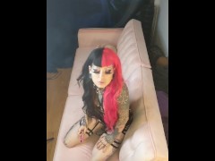 Fetish Dolly Gothic Mistress Eats Cold Ice Cream