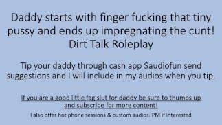 Finger Fucking the tiny pussy turns into impregnating the cunt. (Dirty Talk Roleplay)