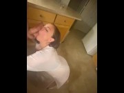Preview 4 of Sweet innocent girl gives blowjob and gets told what to do