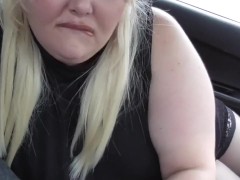 BBW Lexie love sucking uber drivers black cock CAUGHT BY PASSER BY