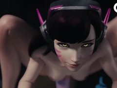 D.Va Riding Widowmakers Big Futa Cock - Screenshot 4 of 16 - Anime