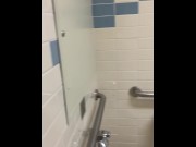 Preview 2 of School girl gets her pussy pounded and filled with cum in the high school bathroom! FitNaughtyCouple