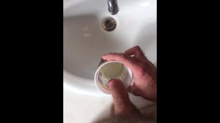 I piss in my sink and a cup 