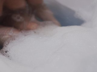 Lily Massages Her Tits_and Plays_with Foam in_the Bathtub