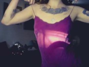 Preview 4 of Slowly Stripping Off Sexy Nighty