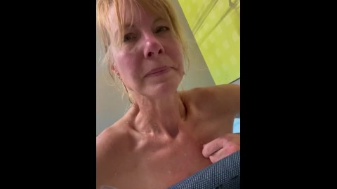 Hot & Wet-Orgasm by jets in the hot tub at the gym