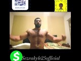 Black twink femboy onlyfans model ezra_kyle25 vs Italian bodybuilder muscle worship