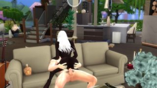 Черная милая русалка хорошо провела время в жопе с плейбоем 00 The Sims 4 3D хентай