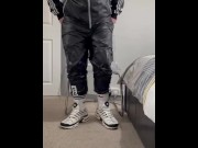 Preview 2 of Checkout my OF for full Assoxx trackies wank video