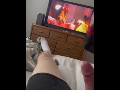 Solo male cums watching pornhub