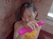 Preview 1 of Tricks in the bathroom. pussy in heat get excited.♡Japanese Amateur Hentai Sex