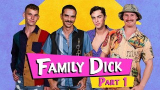 In Perv Taboo Threesome Family Fit Tattoed Stud Jack Waters Takes Two Cocks At The Same Time