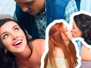 College Girl Cheating with his Boyfriends Grandpa on the Party!