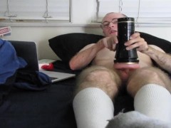 Quietly Watching Lesbian Porn With My Fleshlight