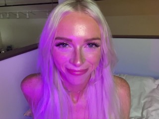 POV Relaxing BJ from your Cute Blonde Girlfriend - Remi Reagan