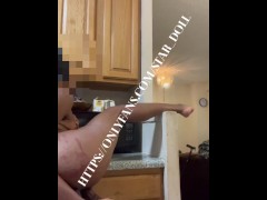 Fucking My Tight Pussy On The Kitchen Counter