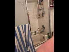 Getting dressed after the shower 