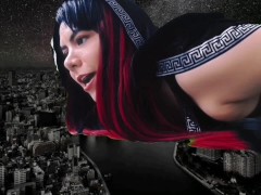 Megagiantess Debora eat the whole earth