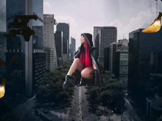 Megagiantess Debora eat the whole earth