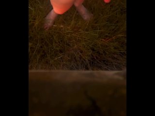 Naked walk nearly stuck in the mud