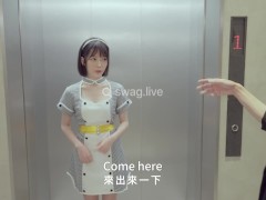 Video Sex in elevator with hentai manager  Go search swag.live @slutqueen
