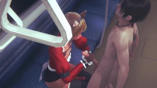 Femboy Yaoi - Nobu 在地铁打手枪