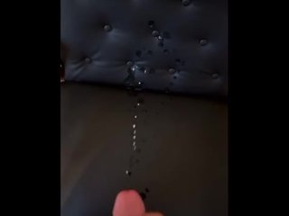 Cumshot on my Office Visitor Chair