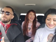Fucking Tattooed Hitchhiker (Threesome) - Screenshot 6 of 16 - Lady Muffin