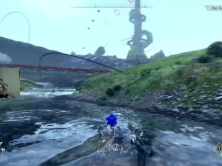 Blue haired and black teen get destroyed by massive giant