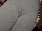 Preview 2 of alt milf wets gray leggings orgasm