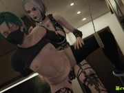 Preview 2 of Femboy tied up and fucked by his cute goth-girlfriend