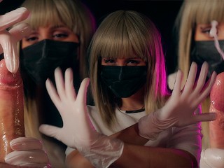 Сrazy Nurse will make you Cum twice from Unreal Handjob