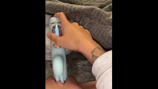 Fucking Her Self Squirting Then Cumming
