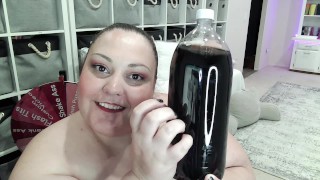 SSBBW Drinks a 2 liter of soda and burps for you!