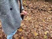 Preview 1 of I WENT TO A NORTHERN FOREST TO JERK MY THICK DICK OFF