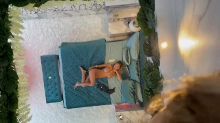 Monika Fox Posing Naked On The Bed