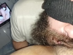 Video pervert's naughty nervous tongue licking and sucking me while I watch porn makes me ejaculate hard