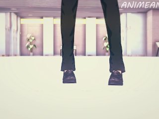 Denji is a Lucky Man to be able to Fuck Makima and Power - Chainsaw Man Anime Hentai SFM Compilation