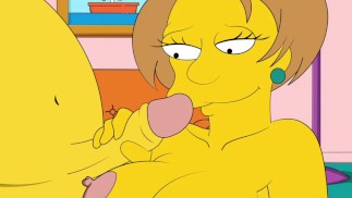 SIMPSONS PORN MILF EDNA BIG TITS HANDJOB
