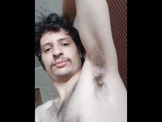 Hairy Armpits Fetish / POV Close Up, Solo Male