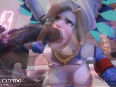 Slutty Dva and Dirty Mercy sex with amazing man [Grand Cupido]( Overwatch ) [Compilation]