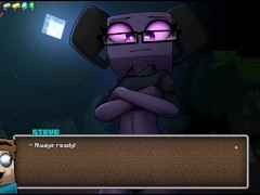 HornyCraft [Minecraft Hentai game ] Ep.13 enderman puts huge anal beads in her ass