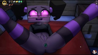 Enderman Places Enormous Anal Beads In Her Ass In The Hornycraft Minecraft Hentai Game's Episode Thirteen