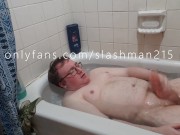 Preview 4 of Watch Me Jerk Off In The Bath Tub To Completion With A New Toy