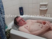 Preview 6 of Watch Me Jerk Off In The Bath Tub To Completion With A New Toy